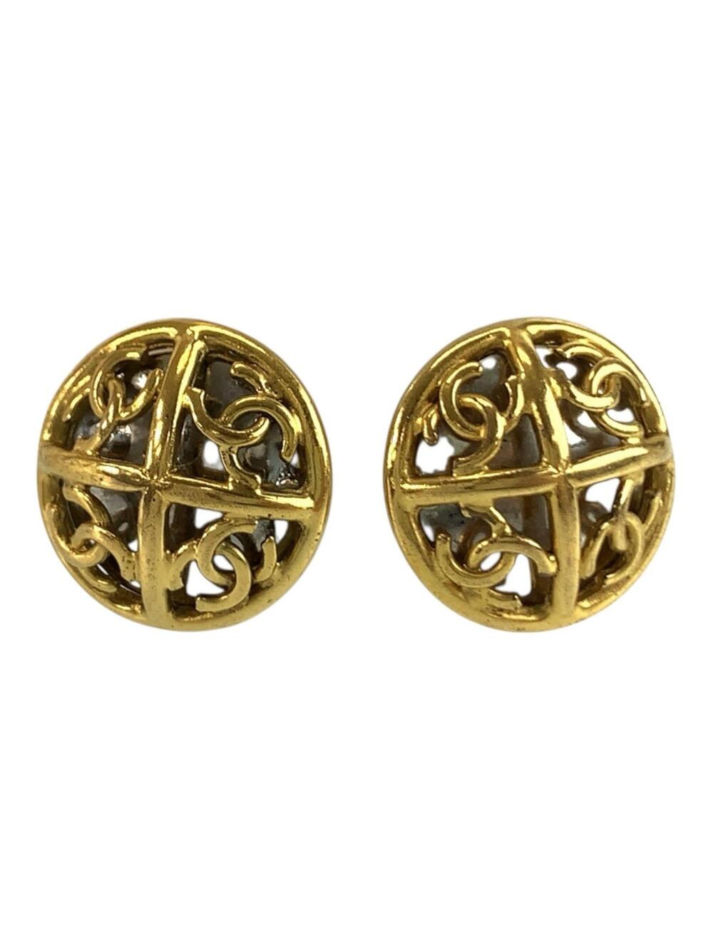 Chanel Cc Logo Clip-On Earrings Metal #377908C58B
